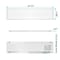 Luxrite 1x4 FT Prismatic LED Panel Lights 3CCT 4000K-6500K 30/35/40W Up to 5000LM 0-10V Dimmable DLC, 2PK LR24255-2PK - alternate 2